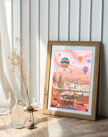 Cappadocia, Turkey, Travel Art Poster