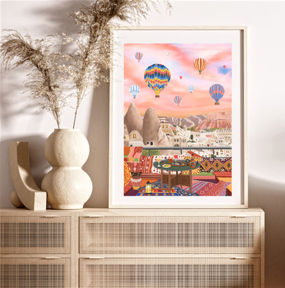 Cappadocia, Turkey, Travel Art Poster