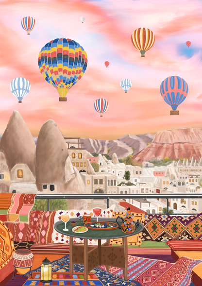 Cappadocia, Turkey, Travel Art Poster